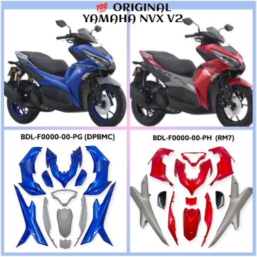 NVX155 V2 YAMAHA BODY COVER SET COLOUR PARTS - HONG LEONANG YAMAHA DPBMC / RM7 BDL-F0000-00-PG