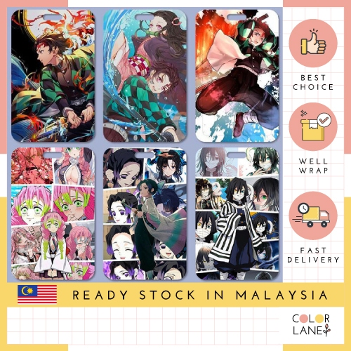 Demon Slayer Kimetsu no Yaiba Card Holder Student ID Card Case Office Access Card Holder 灭之