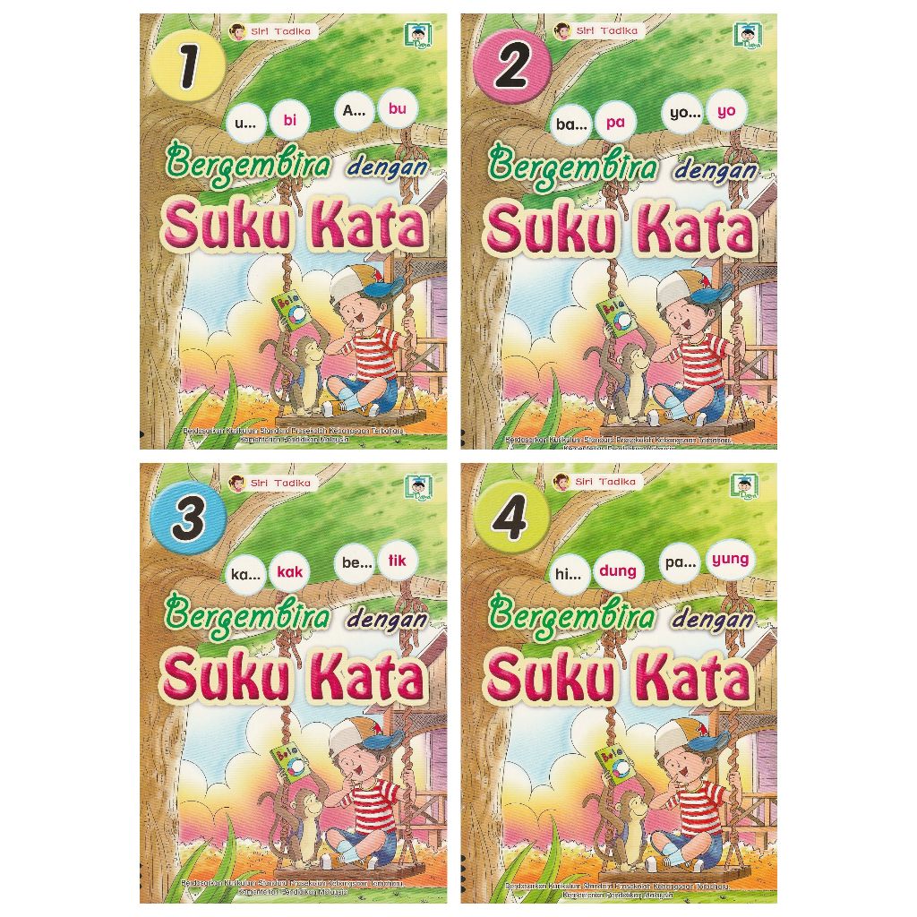 HIDDEN TADIKA SERIES WITH WORDS (เท็กซ์บุ๊ค 1-4)