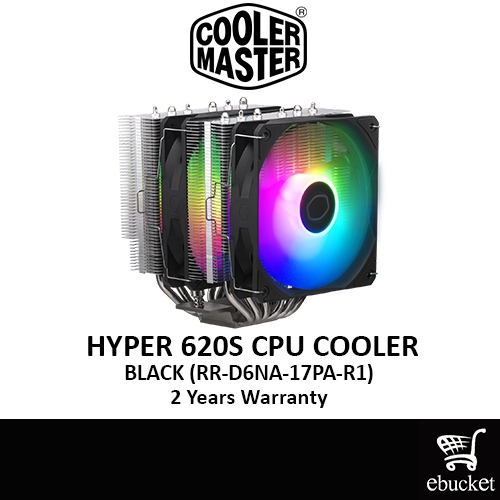 Cooler MASTER HYPER 620S BLACK CPU COOLER (RR-D6NA-17PA-R1 )