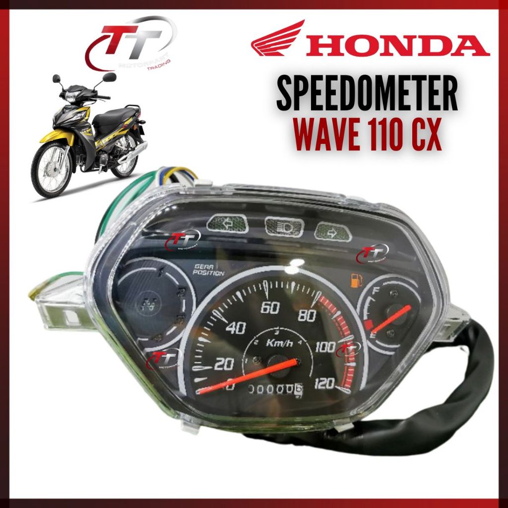 Wave 110 CX Alpha110 Honda WAVE110 Alpha W110CX Wave110CX Speedometer เครื่องวัดระยะทาง Sped Speed A