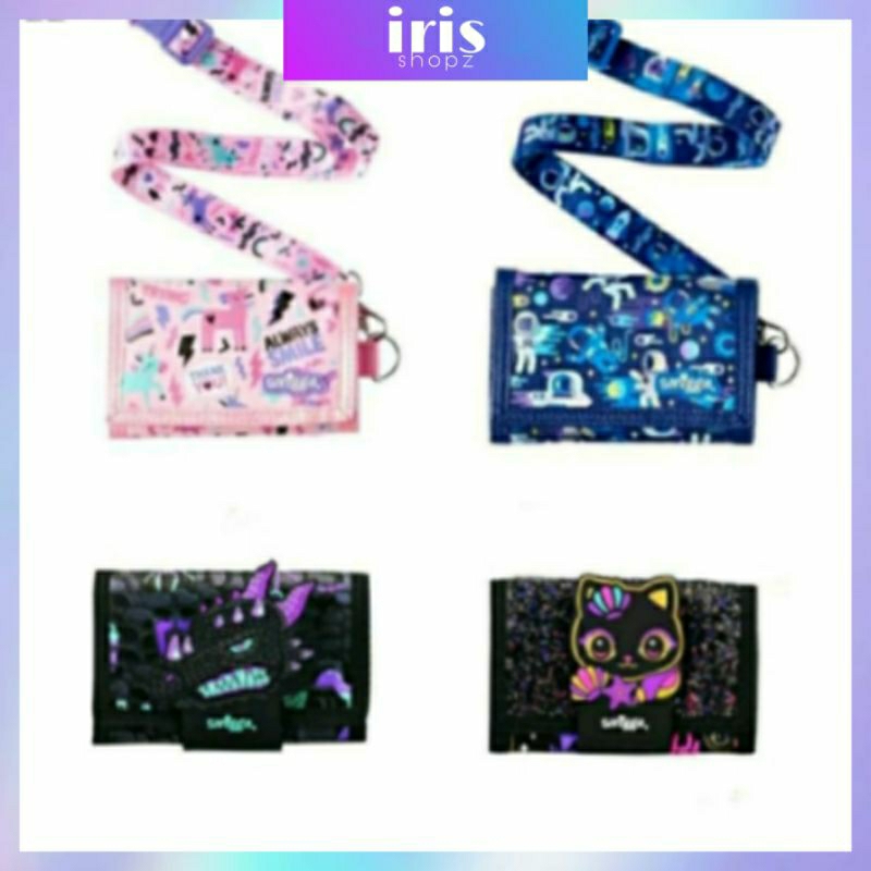 ม่านตา. กระเป๋าสตางค์เด็ก Smiggle พร้อม/กระเป๋าใส่เหรียญเชือกเส้นเล็กพร้อม