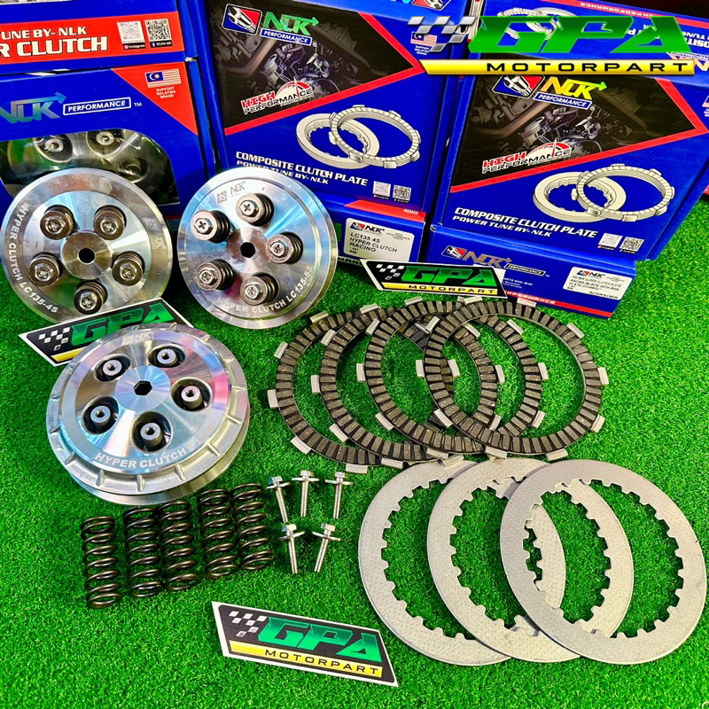 NLK PERFORMANCE RACING CLUTCH PLATE V3 COMBO HYPERCLUTCH SET Y15ZR Y16ZR LC4S LC5S Y125 RS150 RSX150