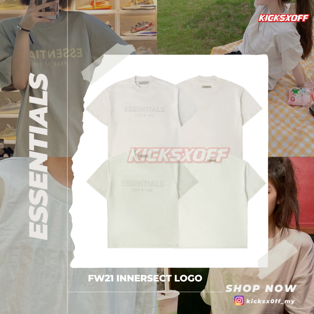 ESS FW21 Innersect โลโก้ด้านหน้าขนาดใหญ่ Tee Hype/แฟชั่น/Streetwear/คู่/เสื้อยืดสําหรับทุกเพศ