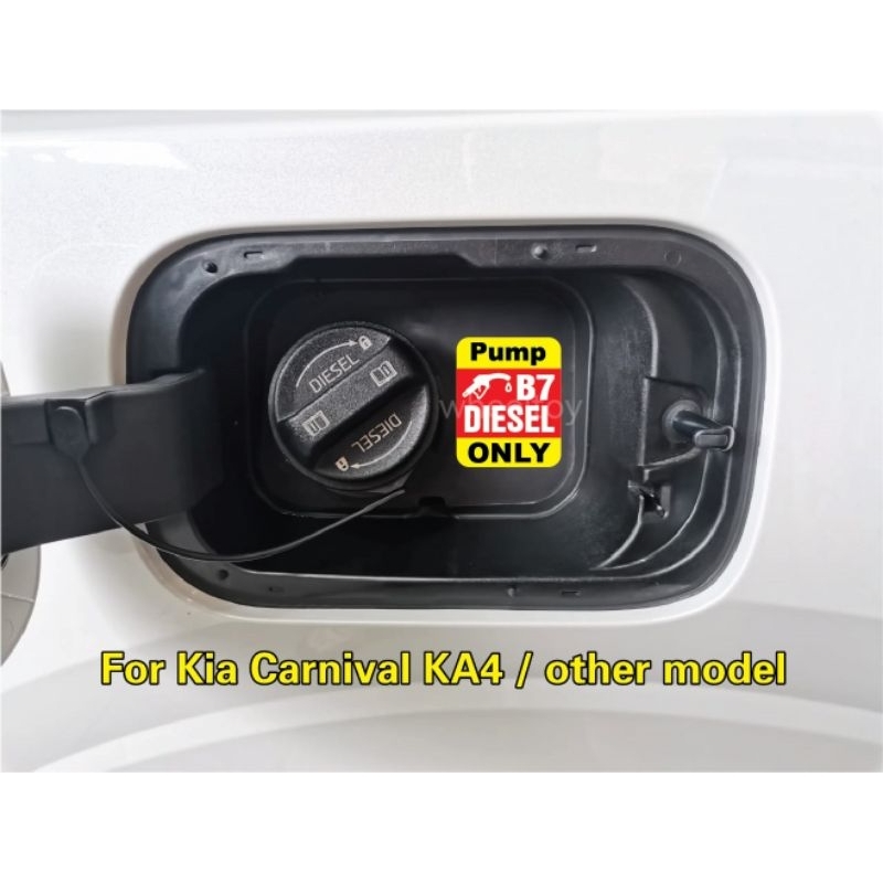 KIA carnival KA4 ปั๊ม B7 DIESEL เท่านั้น~สติกเกอร์กันน้ํา - รูปที่ 5
