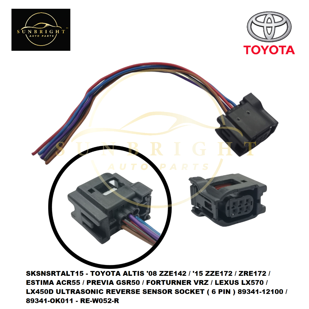 TOYOTA ALTIS 08 ZZE142/ ESTIMA ACR55/ PREVIA GSR50/ FORTURNER VRZ / LX450D ULTRASONIC REVERSE SENSOR