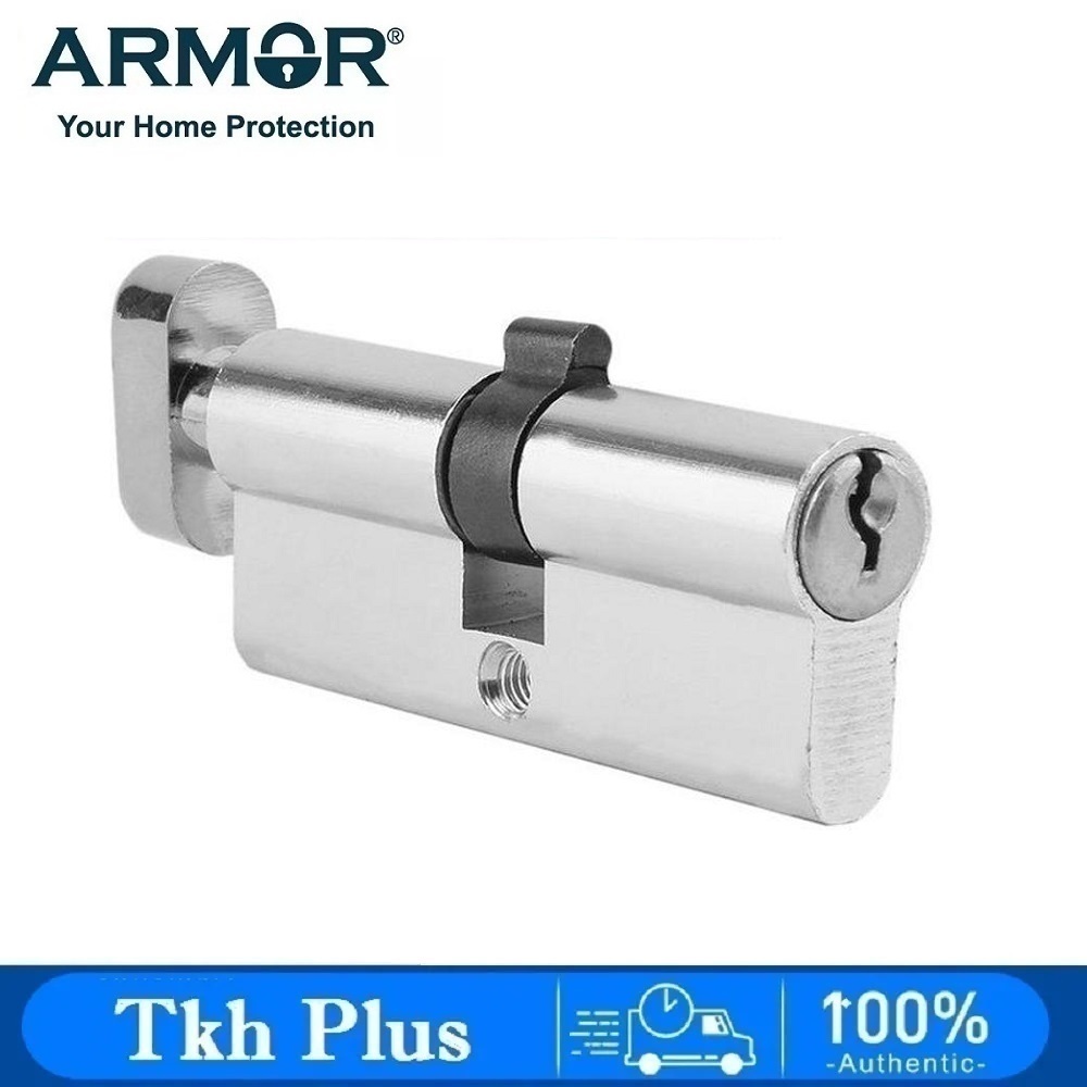 ARMOR Euro Profile กระบอก Thumbturn & Key 60mm APC-AS60SN / 70mm APC-AS70SN
