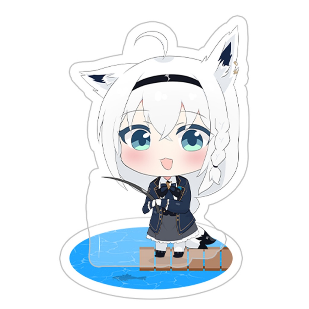 Shirakami Fubuki akaina Chibi Hololive standee