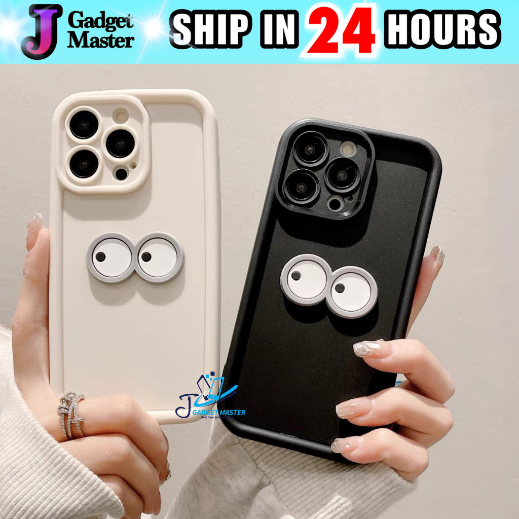 Vivo V21e V23 V23e V25 V25e V27e V29 V50 T1x สีดําสีเบจสีลูกกวาดน่ารักตาแข็งกรณี