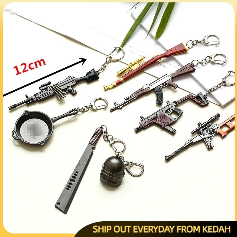 [ KEDAH ] PUBG พวงกุญแจ AWM PUBG อาวุธพวงกุญแจกินไก่พวงกุญแจ M416 Kar98 Gelang Kunci PUBG