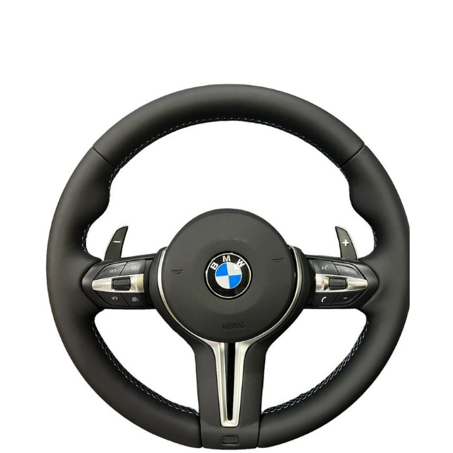 พวงมาลัยหนัง BMW F30 M3 M5 M Sport พร้อมถุงลมนิรภัย OEM