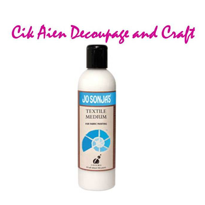 Jo Sonjas Textile Medium 250ml สําหรับเพ้นท์ผ้า สําหรับสีสิ่งทอถาวร ไม่ซีดจาง