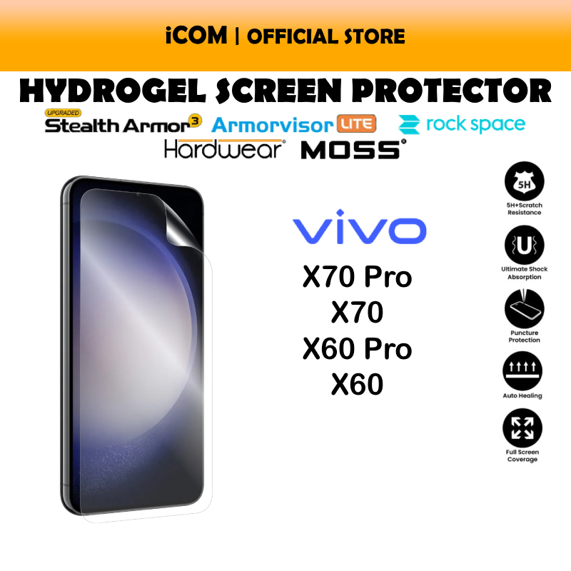 Rock Space Hydrogel ป้องกันหน้าจอสําหรับ Vivo X70 Pro/X70/X60 Pro/X60 - X.One/Hardwear/Moss