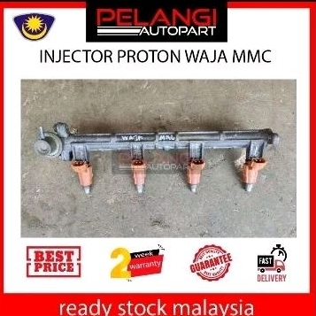 FUEL INJECTOR พร้อม FUEL RAIL PROTON WAJA MMC 1.6 (ใช้แล้ว)