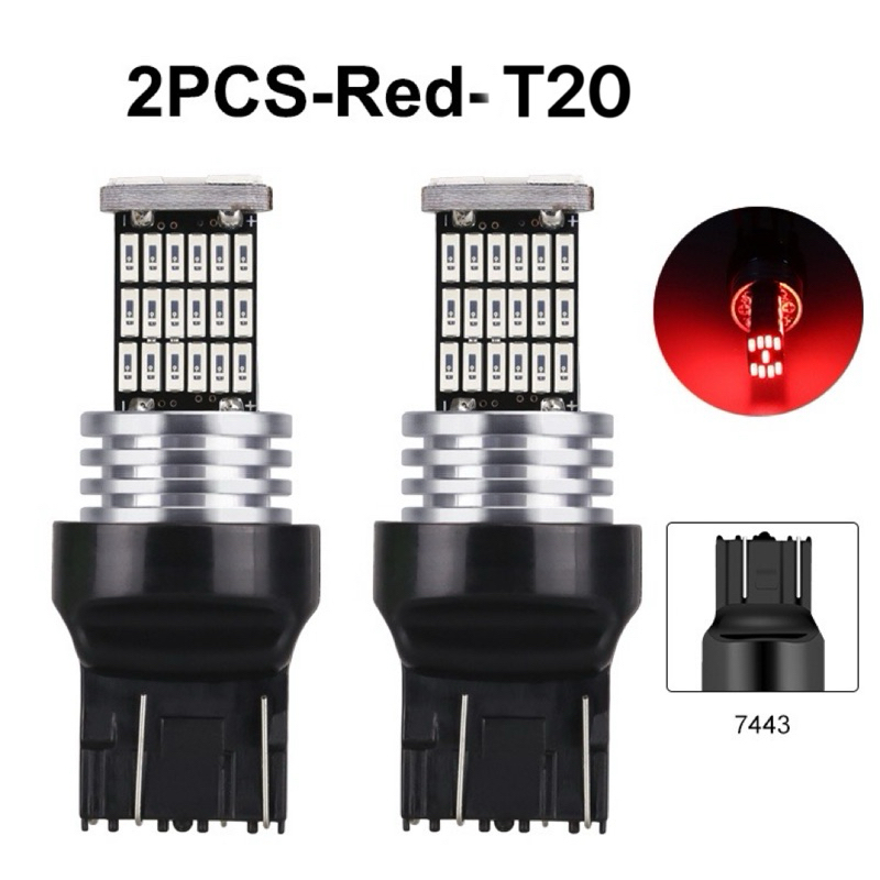 หลอดไฟเบรก LED T20 7443 CIVIC FD FB ES EK 99 KELISA (สีแดง) 45SMD สําหรับไฟท้ายรถยนต์ ALBINO