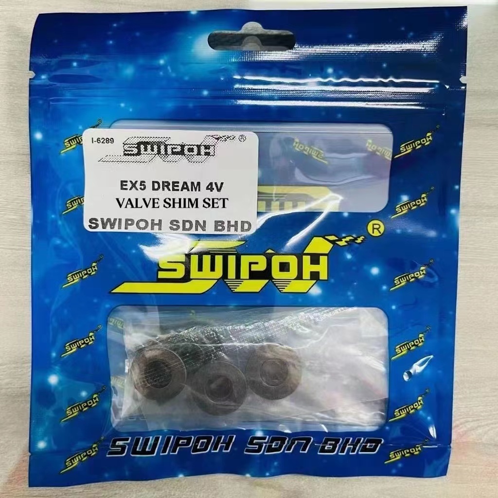 EX5 DREAM WAVE100 ( 4 หัววาล์ว ) ฝาวาล์ว + ชุดกุญแจวาล์ว SWIPOH RACING 4V 4VALVE
