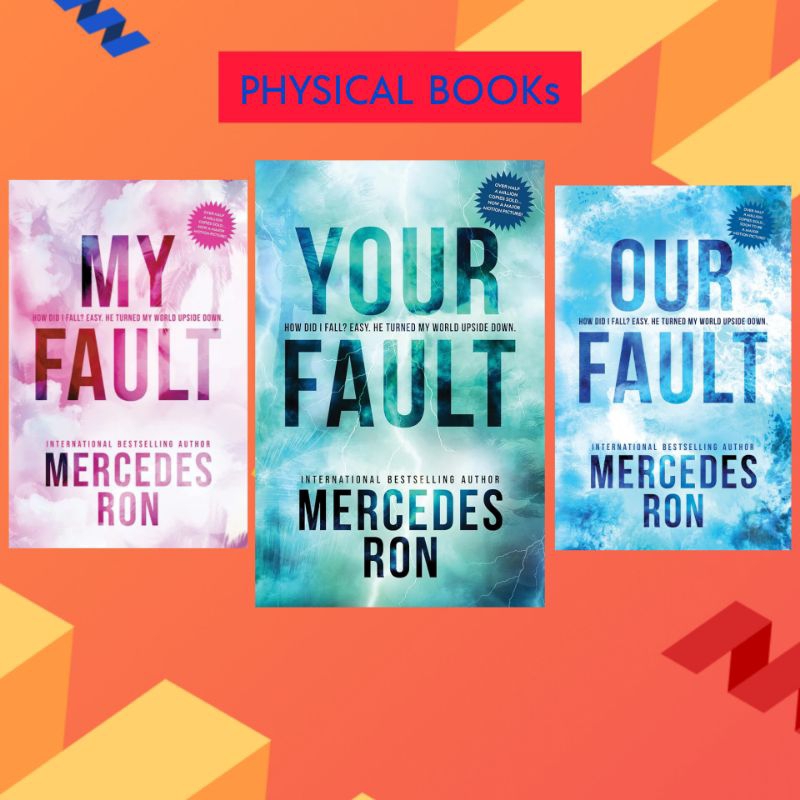 Mercedes Ron Culpables English (3 เล่ม) My Fault Culpa mía, Your Fault Culpa Tuya, หนังสือปกอ่อนของเ