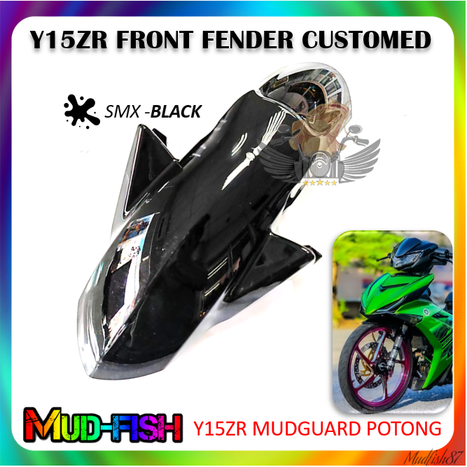 MAGIC BOY Magat Potong บังโคลนหน้าแบบกําหนดเอง MUDGUARD PNP Y15ZR V1~ V3 Y16ZR LC135 V1 ~V8 (สีดํา -SMX)