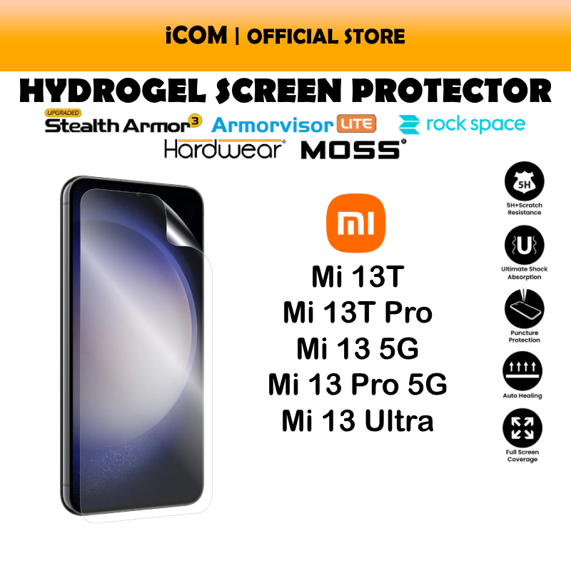 Rock Space Hydrogel ป้องกันหน้าจอสําหรับ Mi 13T/13T Pro/13/13 Pro/13 Ultra - X.One/Hardwear/Moss