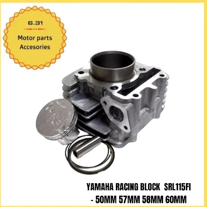 SRL115 FI STANDARD BLOCK และ RACING BLOCK 50 มม. 57 มม. 58 มม. 60 มม. SRL115 FI LEGENDA 115 FI SRL11