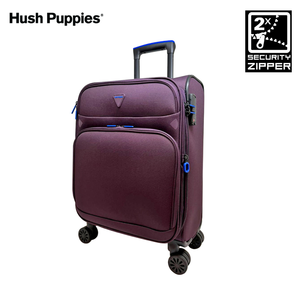Hush Puppies เคสกระเป๋าเดินทาง แบบแข็ง มีซิปคู่ น้ําหนักเบาพิเศษ ขยายได้ กันขโมย สําหรับ HP- 28 นิ้ว693148