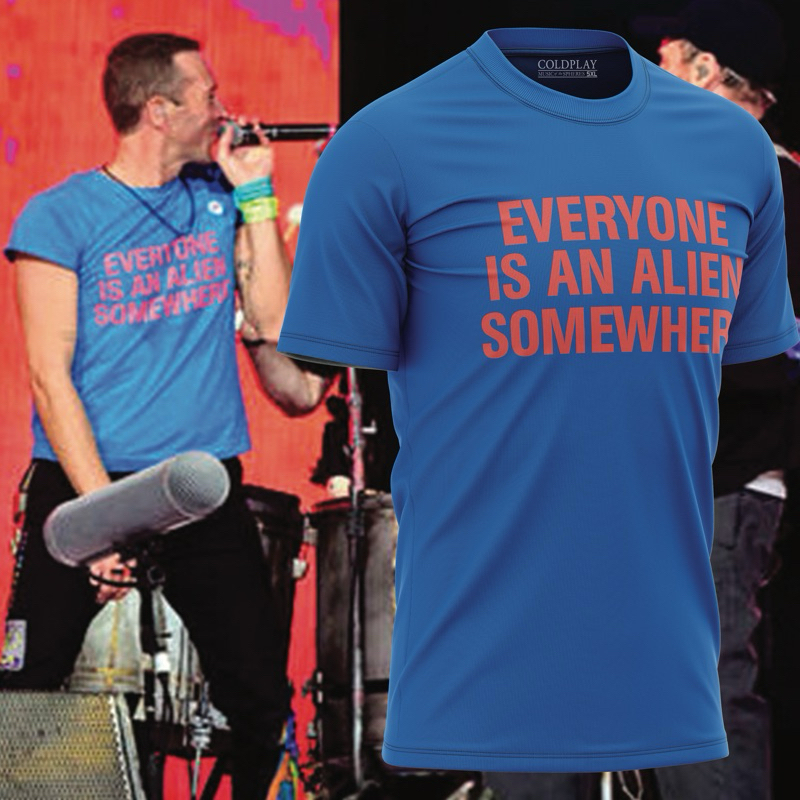 Coldplay - EVERYONE IS AN ALIEN SOMEWHERE (COTTON 200GSM)