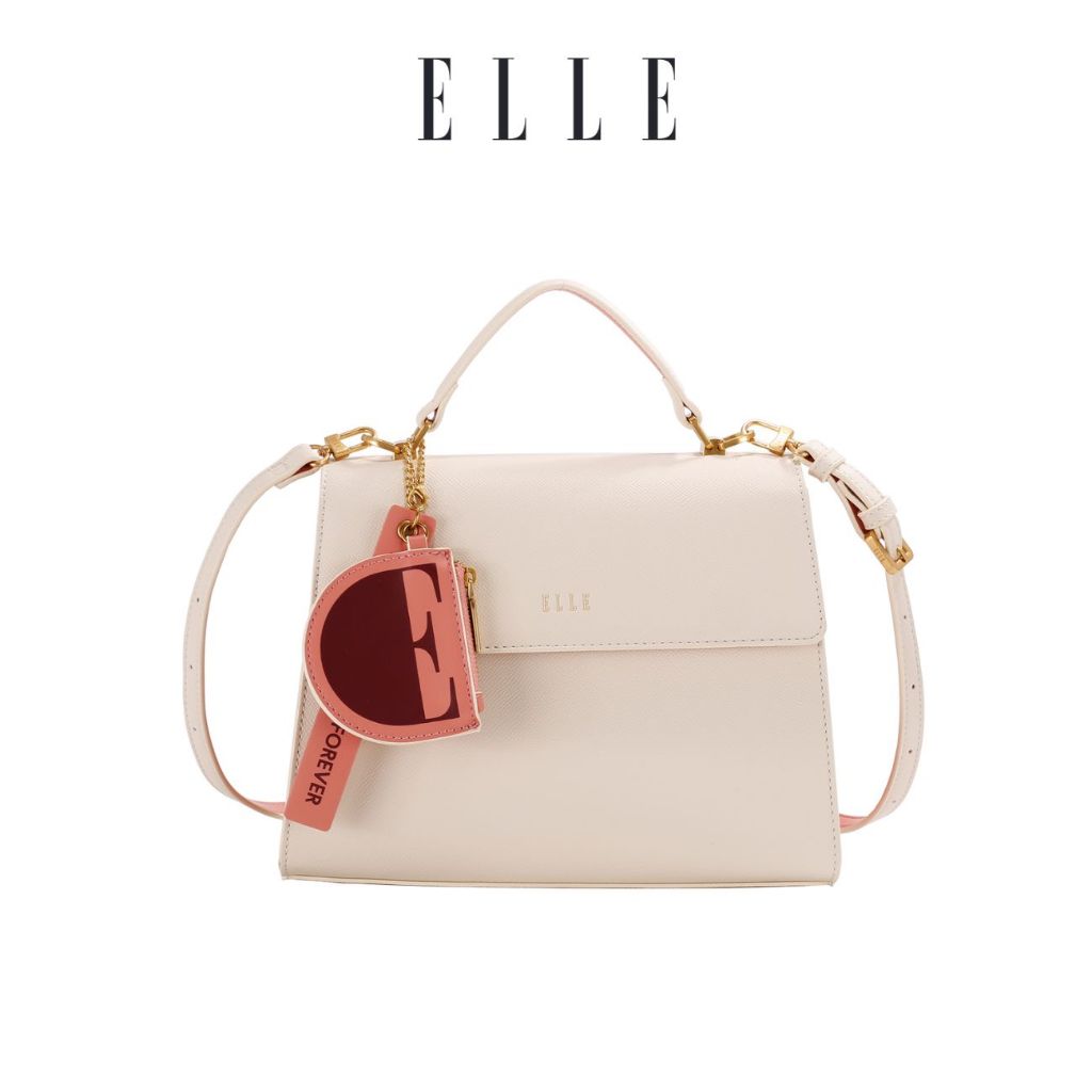 Elle กระเป๋าหิ้ว (2 สี: เบจ / กรมท่า)