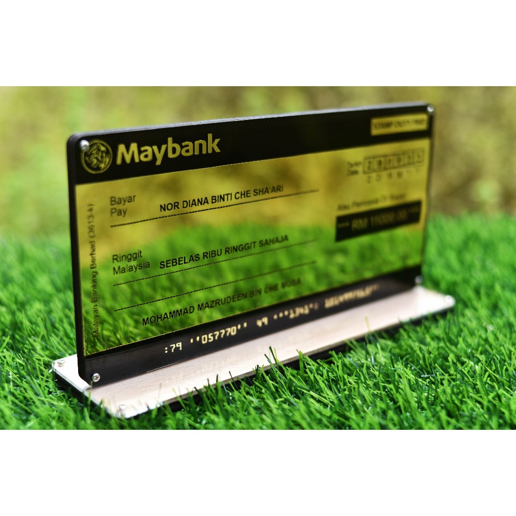 REPLIKA Replica Check Cheque Wedding MOCKUP CHEQUE