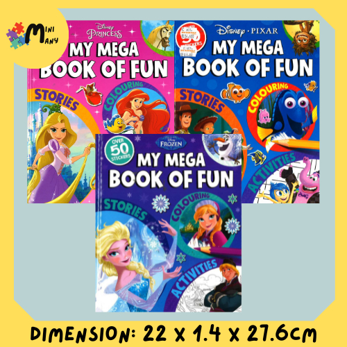 My Mega Book of Fun: Disney Princess Frozen Disney Pixar Disney Princess Frozen Disney Pixar-2018