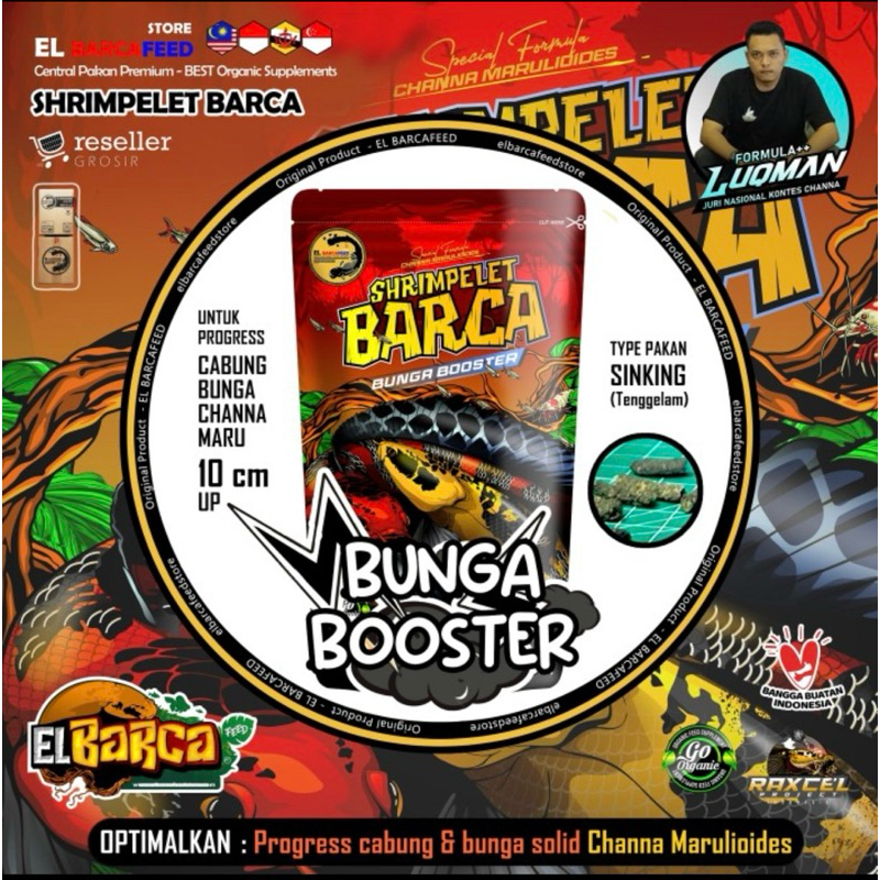 Shrimpelet BARCA [BUNGA BOOSTER] สูตรพิเศษ Channa Maru By.Luqman