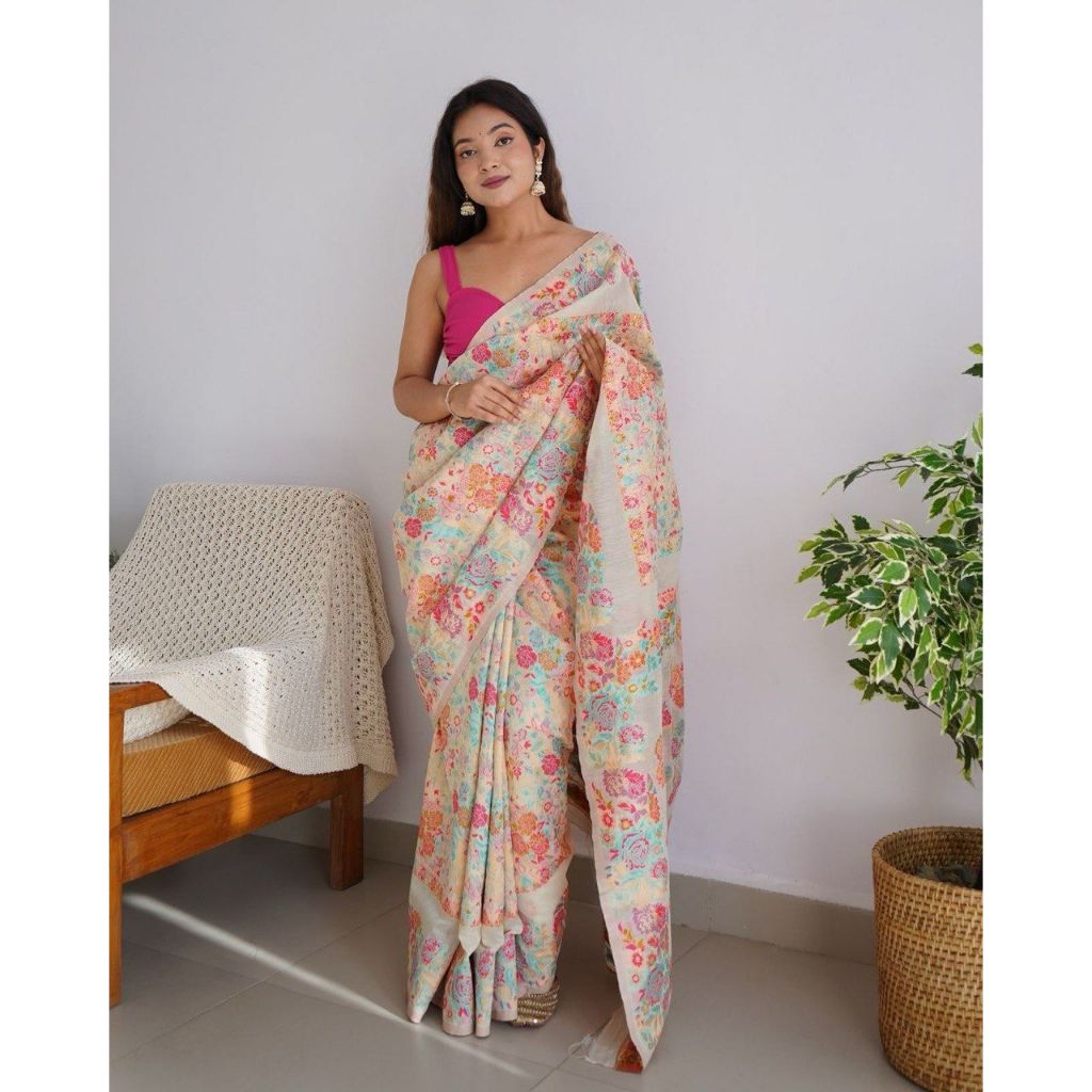 ออกแบบ saree อินเดีย BANARASI SOFT SILK saree/ PARTY WEAR saree/Exclusive Weaving saree saree @saree