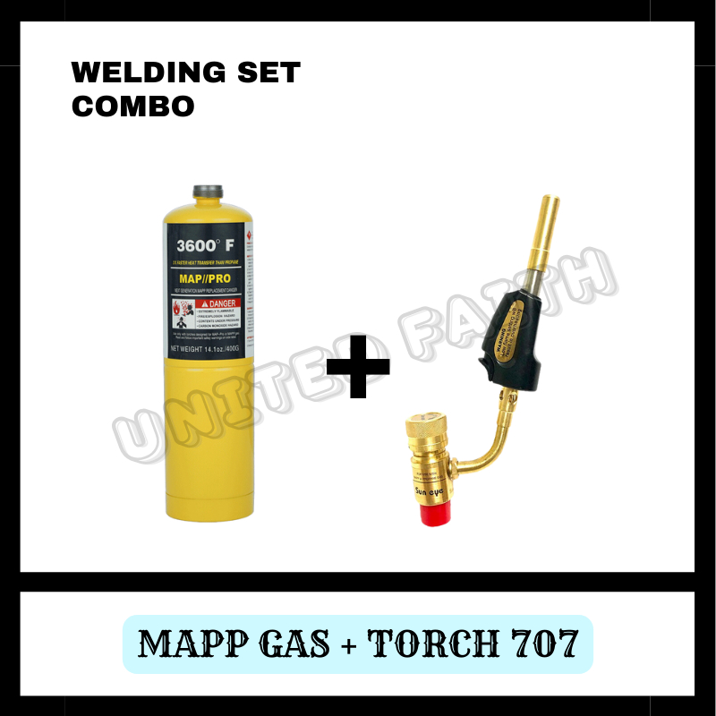SUN EYE SINGLE TORCH c/w Ignitor และ Mapp Gas 14oz