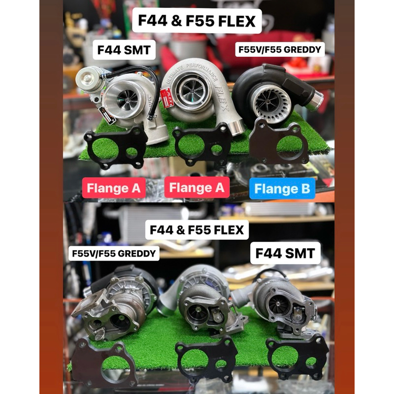 หน้าแปลนไอเสียแบบกําหนดเอง 10 มม. สําหรับ F44SMT/F44,F55 FLEX/F55V/F55 GReddy Turbo