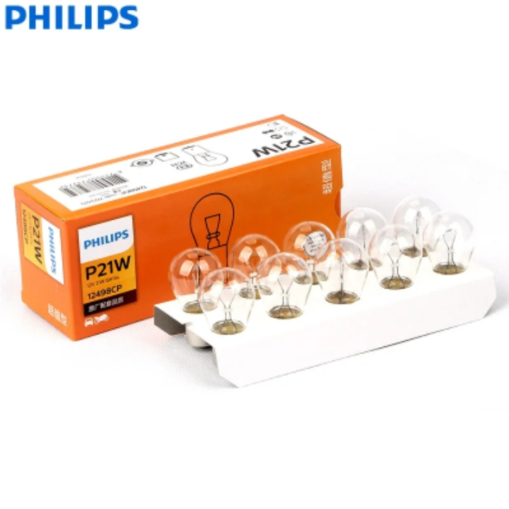 PHILIPS P21W BA15S 1156 / P21/5W BAY15D VISION TURN SIGNAL LAMPS STOP LIGHT CAR FOG BULBS STANDARD R