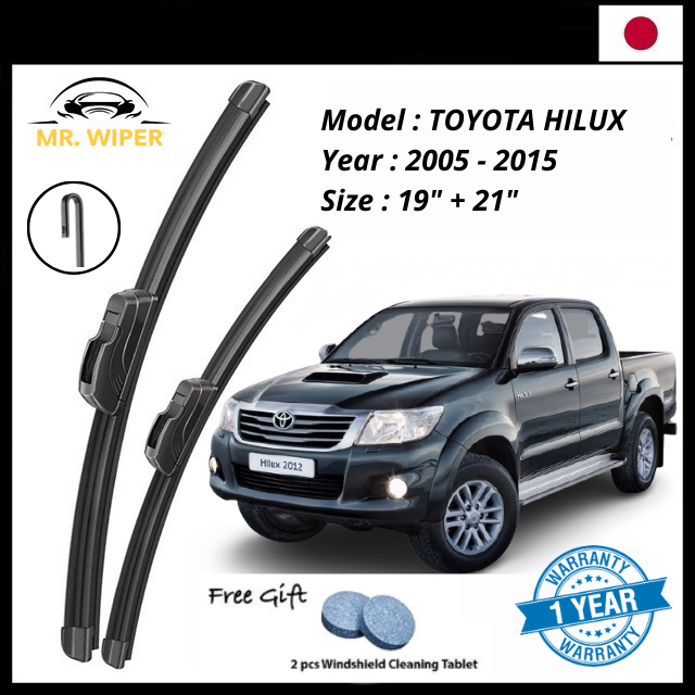MR WIPER TOYOTA HILUX VIGO (2005-205) MR WIPER JAPAN TECHNOLOGY WIPER BLADE WINDSCREEN WIPER