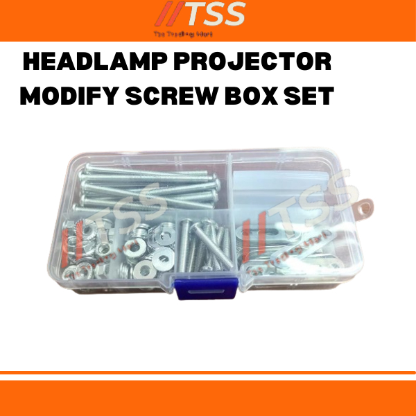 HEADLAMP MODIFY SCREW BOX SET(สําหรับโครงการรถยนต์)