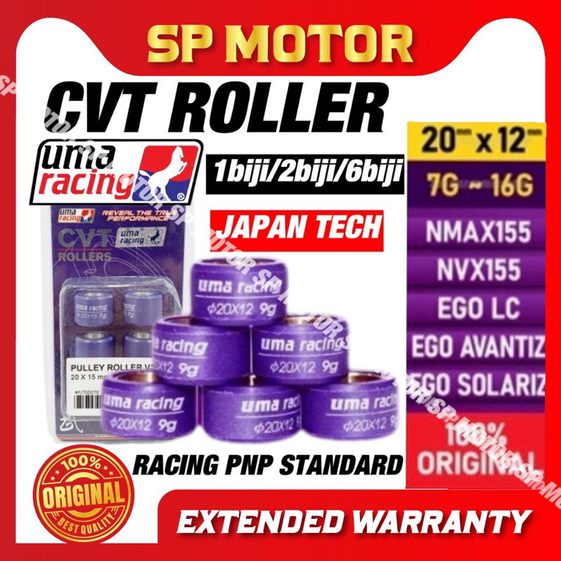 Uma Racing Roller ,Yamaha NVX 155 NVX155 / aerox Nmax CVT Roller 6gm/7gm/8gm/9gm/10gm/11gm/12gm/10.5
