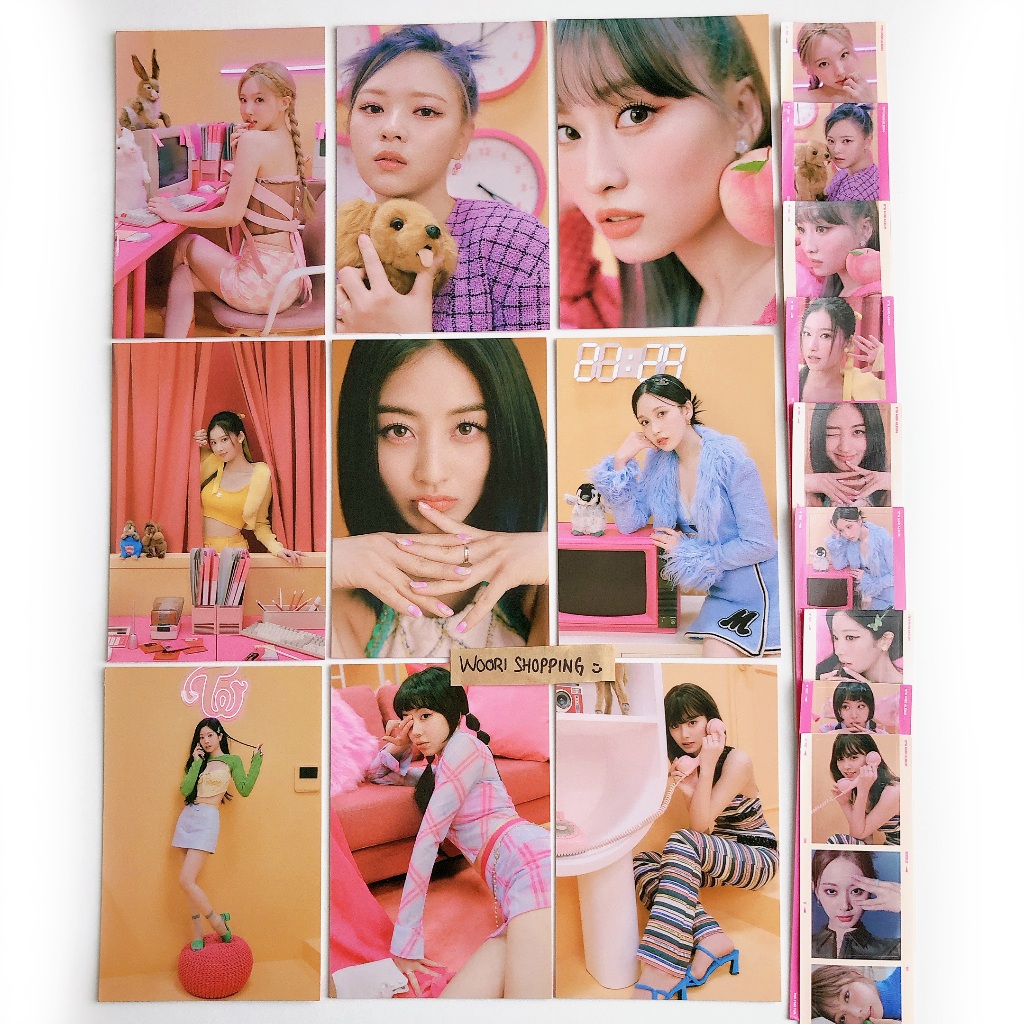 TWICE 11th Mini Album  ระหว่าง 1&2  Talk That Talk สติ๊กเกอร์อย่างเป็นทางการโปสการ์ด NAYEON MOMO SAN