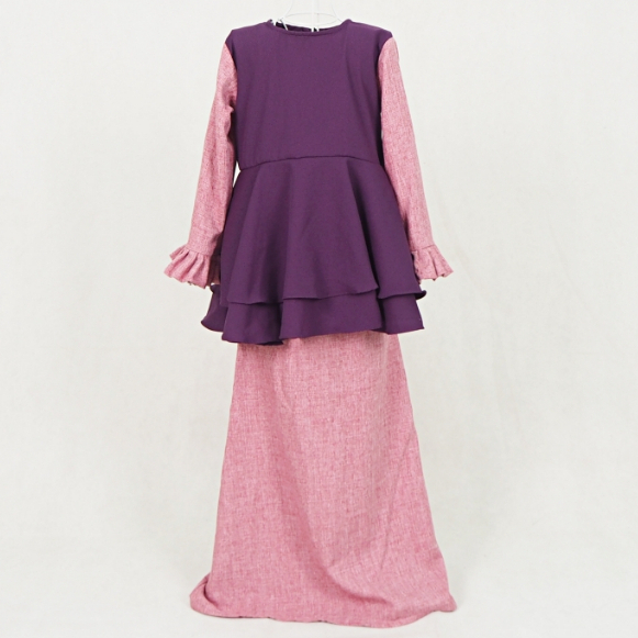 [Raya 2026] Baju Kurung Boys Girls Baju Raya 2025 viral Kids Kurung Peplum สองสี