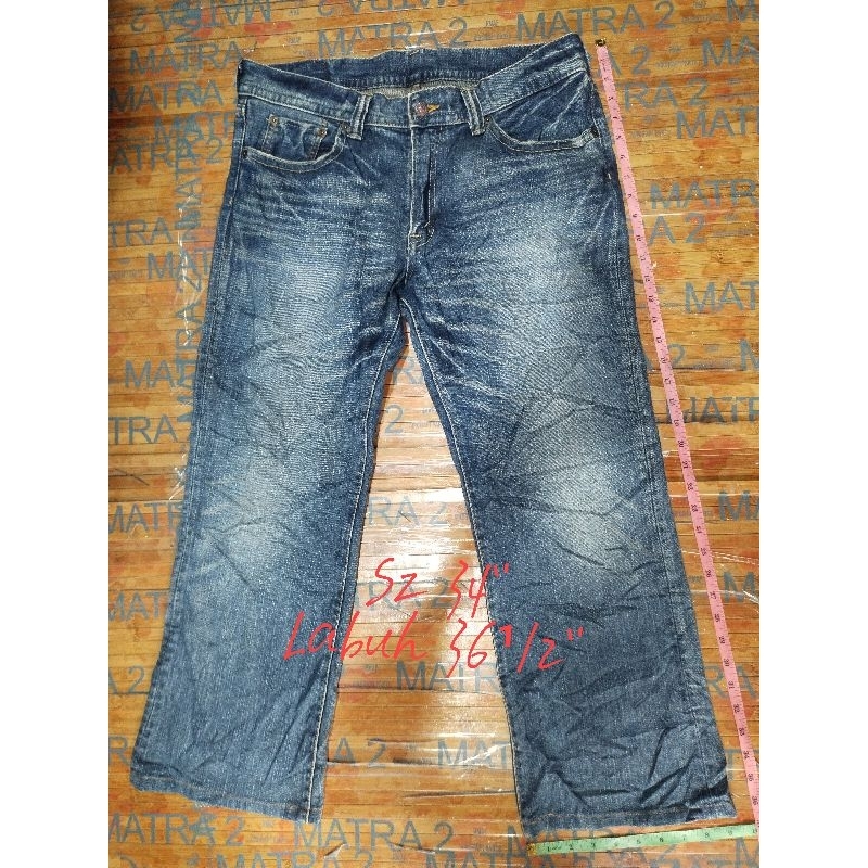 กางเกงยีนส์ vtg GLHeart by big John Co Sz 34"