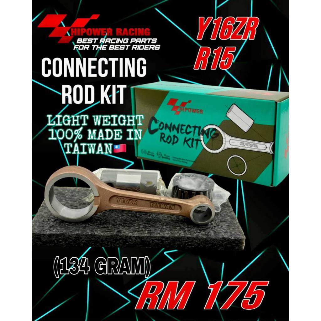 [ LIGHT WEIGHTS CON ROD ] 134GRAM HIPOWER CON ROD CONNECTIONING STD SIZE Y16ZR / Y16 / R15 V3