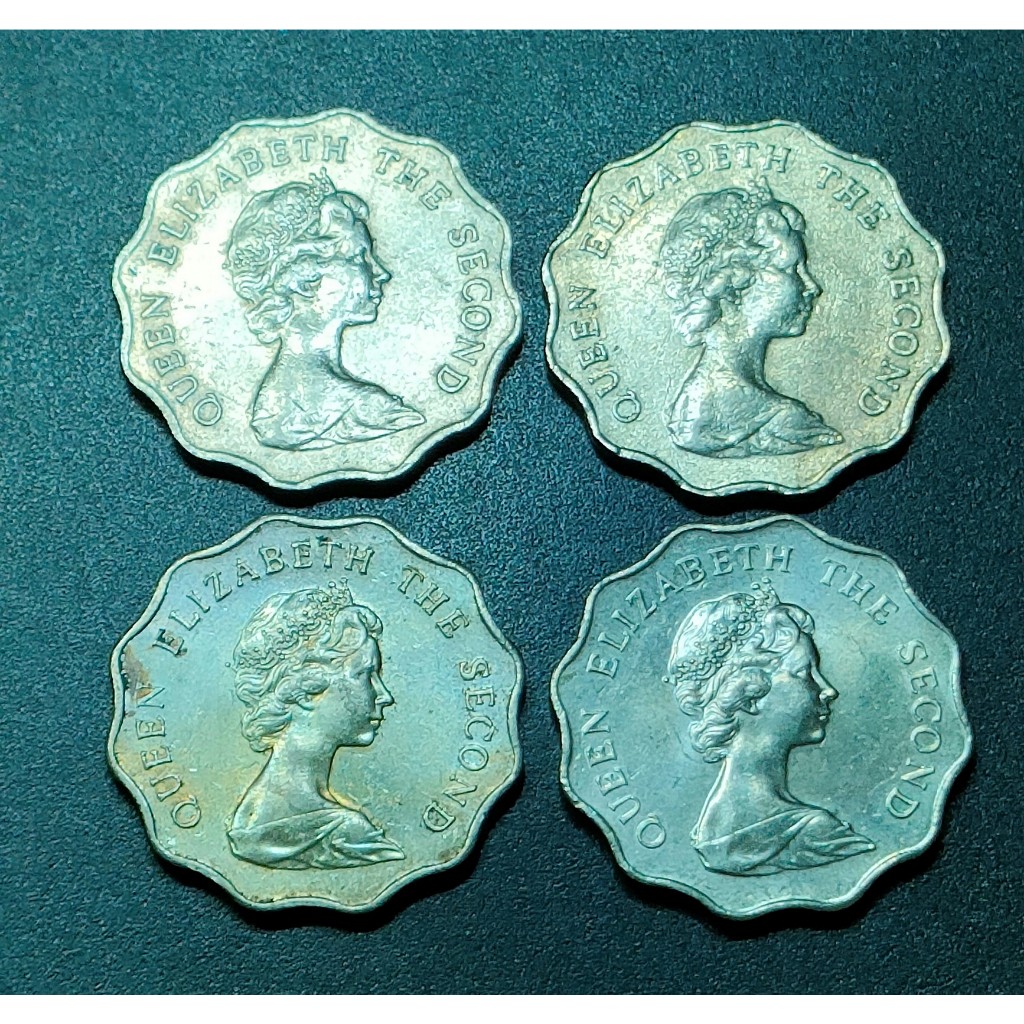 Queen Elizabeth II 2 Dollar 1975 -1984 ( 4 เหรียญ )