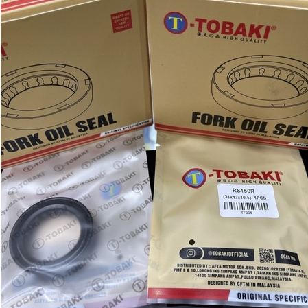 TOBAKI FOR RS150 HRX150 FRONT FORK ซีลน้ํามัน(31 X43X10.5) - ขายต่อชิ้น (1 ชิ้น)- (TF0o5-B)