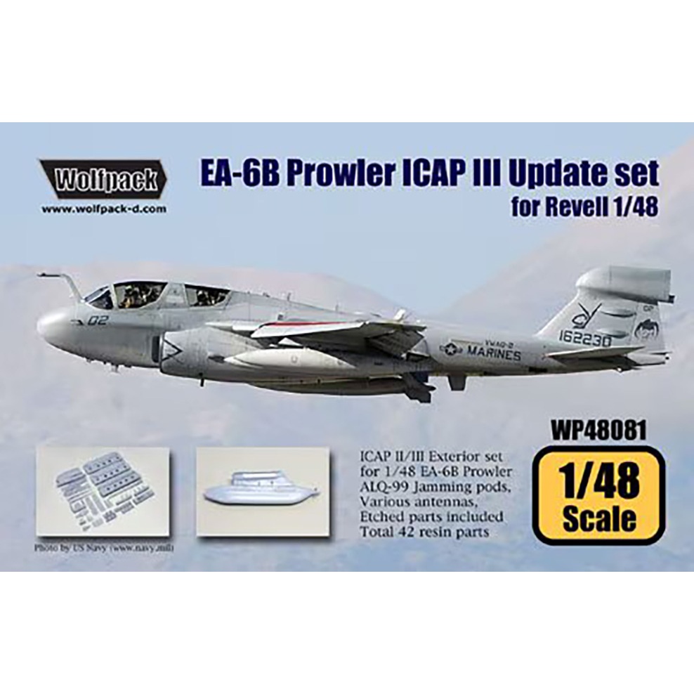 Wolfpack WP48081 1/48 EA-6B Prowler ICAP III Update Set สําหรับ Revell, Hasegawa