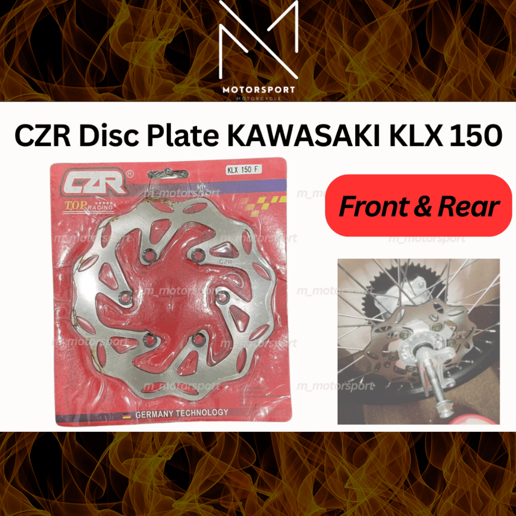 CZR Disc Plate Kawasaki KLX 150 Depan 240mm Belakang 190mm Disc Disk Plate ด้านหน้าด้านหลัง CZR