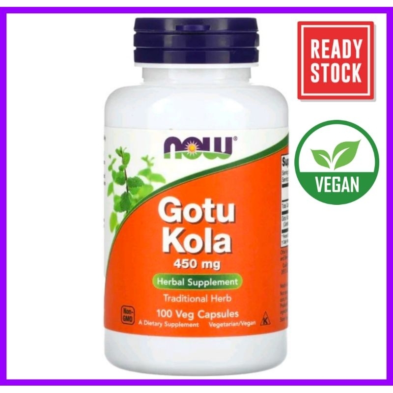 Now Foods Gotu Kola 450mg 100Veggie Caps