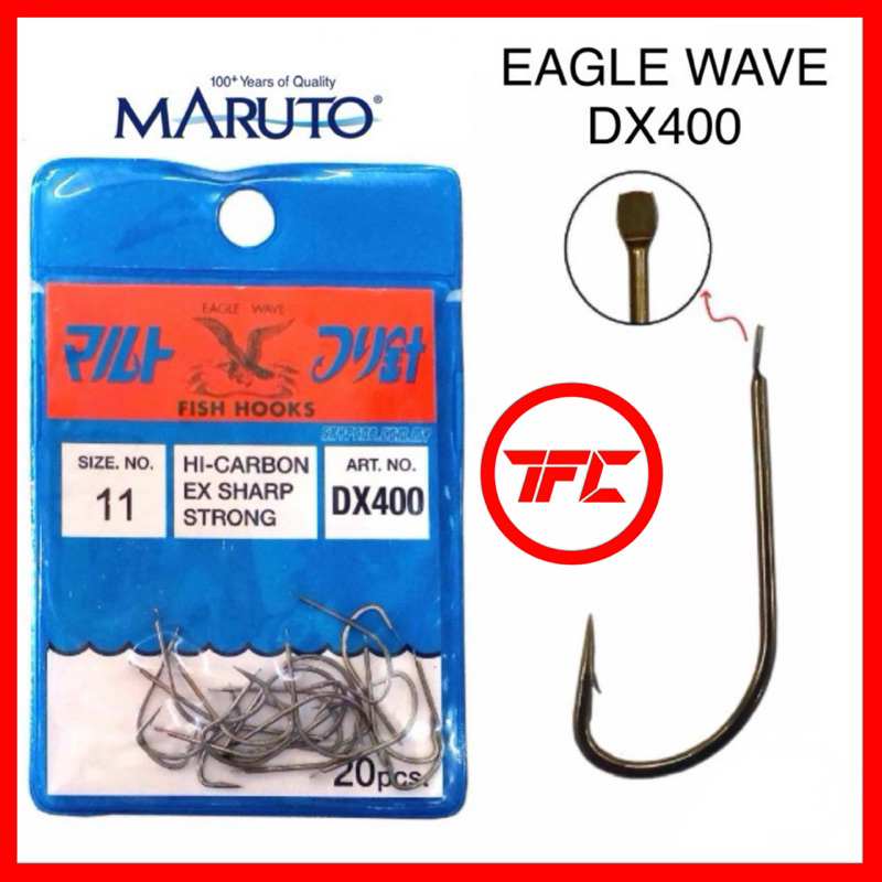 MARUTO Eagle Wave DX-400 Fishing Hook DX400 Helang Cap Lang Mata Kail Ikan Udangdang Prawn