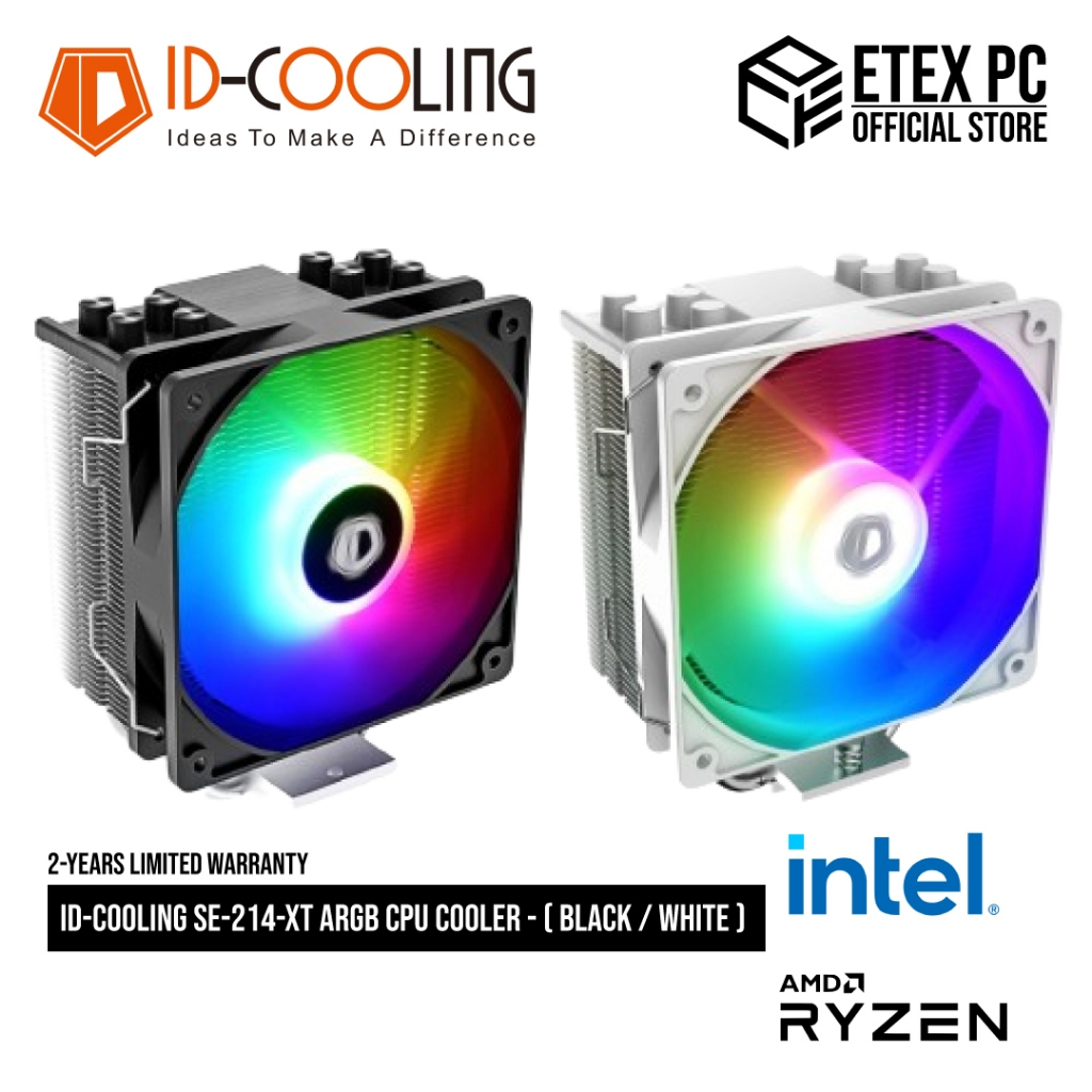 ID-COOLING SE-214-XT ARGB CPU Cooler - (ดํา/ขาว) ID-CPU-SE-214-XT ARGB / ID-CPU-SE-214-XT-ARGB-WHTE