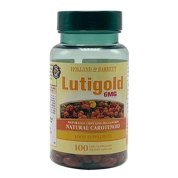 Exp Oct 2026 Holland & Barrett Lutigold Lutein 100 แคปซูล 6มก.