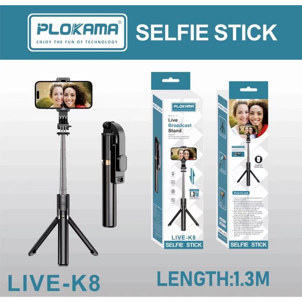 PLOKAMA LIVE-K8 LIVE BROADCAST STAND 1.3M พร้อมคุณภาพดีที่สุด